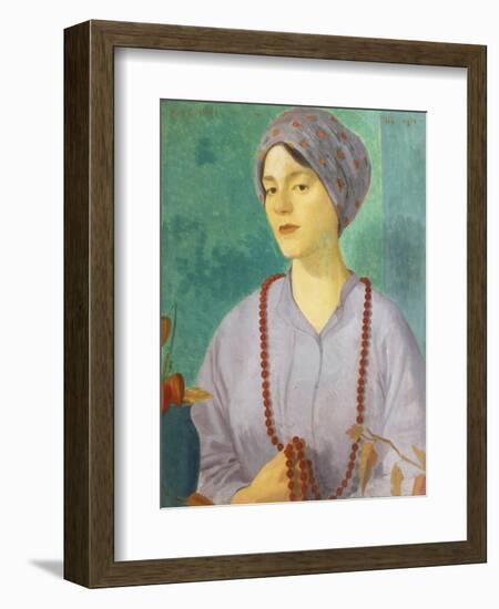 Portrait of a Girl-Mark Gertler-Framed Giclee Print