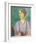 Portrait of a Girl-Mark Gertler-Framed Giclee Print