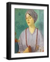 Portrait of a Girl-Mark Gertler-Framed Giclee Print