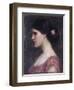 Portrait of a Girl-John William Waterhouse-Framed Premium Giclee Print