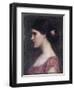 Portrait of a Girl-John William Waterhouse-Framed Premium Giclee Print