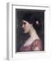 Portrait of a Girl-John William Waterhouse-Framed Premium Giclee Print