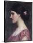 Portrait of a Girl-John William Waterhouse-Stretched Canvas