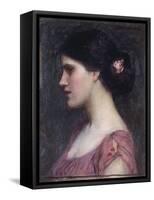 Portrait of a Girl-John William Waterhouse-Framed Stretched Canvas