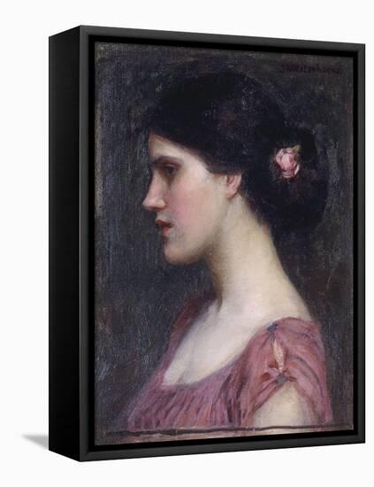 Portrait of a Girl-John William Waterhouse-Framed Stretched Canvas