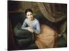 Portrait of a Girl-Antonio Maria Esquivel-Stretched Canvas