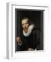 Portrait of a Goldsmith, Probably Bartholomeus Jansz Van Assendelft-Werner van den Valckert-Framed Art Print