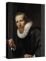 Portrait of a Goldsmith, Probably Bartholomeus Jansz Van Assendelft-Werner van den Valckert-Stretched Canvas