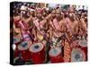 Portrait of a Group of Drummers During the Mardi Gras Carnival, Philippines, Southeast Asia-Alain Evrard-Stretched Canvas