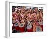 Portrait of a Group of Drummers During the Mardi Gras Carnival, Philippines, Southeast Asia-Alain Evrard-Framed Photographic Print