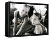 Portrait of a Group of Female Gymnasts-null-Framed Stretched Canvas