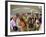 Portrait of a Group of Senior People Holding a Bowling Trophy at a Bowling Alley-null-Framed Photographic Print