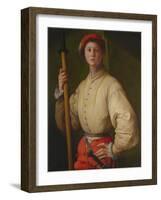 Portrait of a Halberdier (Francesco Guardi), 1528-1530-Pontormo-Framed Giclee Print