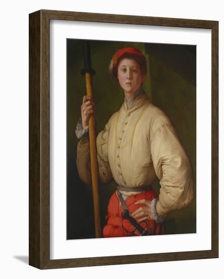 Portrait of a Halberdier (Francesco Guardi), 1528-1530-Pontormo-Framed Giclee Print