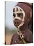 Portrait of a Hamer (Hamar) Child at Evangadi Dancing (Night Dance), Dombo Village, Turmi, Ethiopia-Jane Sweeney-Stretched Canvas