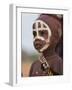 Portrait of a Hamer (Hamar) Child at Evangadi Dancing (Night Dance), Dombo Village, Turmi, Ethiopia-Jane Sweeney-Framed Photographic Print