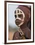 Portrait of a Hamer (Hamar) Child at Evangadi Dancing (Night Dance), Dombo Village, Turmi, Ethiopia-Jane Sweeney-Framed Photographic Print