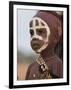 Portrait of a Hamer (Hamar) Child at Evangadi Dancing (Night Dance), Dombo Village, Turmi, Ethiopia-Jane Sweeney-Framed Photographic Print