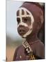 Portrait of a Hamer (Hamar) Child at Evangadi Dancing (Night Dance), Dombo Village, Turmi, Ethiopia-Jane Sweeney-Mounted Photographic Print