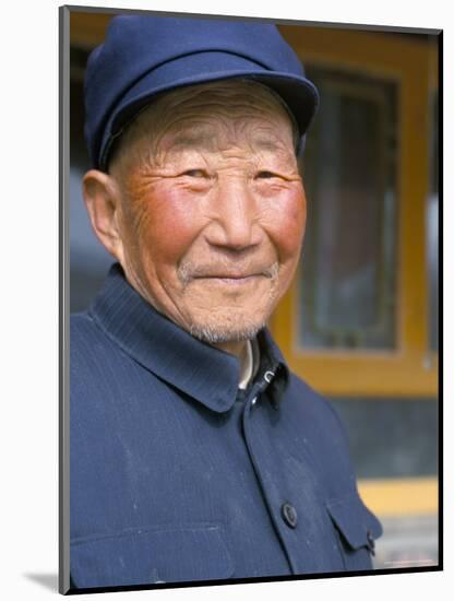 Portrait of a Han Farmer, Near Xining, Qinghai, China-Occidor Ltd-Mounted Photographic Print