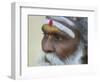 Portrait of a Holy Man, Varanasi, India-Keren Su-Framed Photographic Print