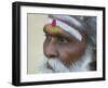 Portrait of a Holy Man, Varanasi, India-Keren Su-Framed Photographic Print