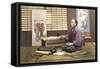 Portrait of a Japanese Artist-Baron Von Raimund Stillfried-Framed Stretched Canvas