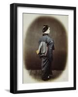 Portrait of a Japanese Woman-Felice Beato-Framed Photographic Print