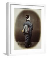 Portrait of a Japanese Woman-Felice Beato-Framed Photographic Print