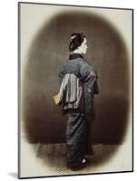 Portrait of a Japanese Woman-Felice Beato-Mounted Photographic Print