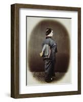 Portrait of a Japanese Woman-Felice Beato-Framed Photographic Print