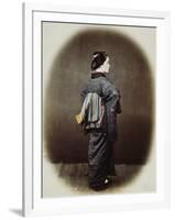 Portrait of a Japanese Woman-Felice Beato-Framed Photographic Print