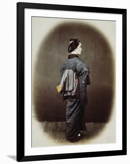 Portrait of a Japanese Woman-Felice Beato-Framed Photographic Print