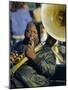 Portrait of a Jazz Musician in the French Quarter, New Orleans, Louisiana, USA-J P De Manne-Mounted Photographic Print