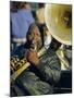 Portrait of a Jazz Musician in the French Quarter, New Orleans, Louisiana, USA-J P De Manne-Mounted Photographic Print