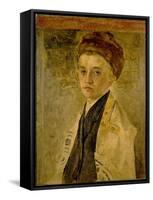 Portrait of a Jewish Boy-Isidor Kaufmann-Framed Stretched Canvas