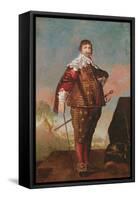 Portrait of a King (Potentially Constantine Iv) (Oil on Canvas)-Daniel Mytens-Framed Stretched Canvas