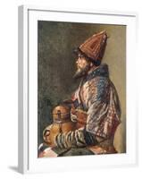 Portrait of a Kirgiz Man-Vasilij Vereshchagin-Framed Giclee Print