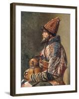 Portrait of a Kirgiz Man-Vasilij Vereshchagin-Framed Giclee Print