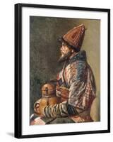 Portrait of a Kirgiz Man-Vasilij Vereshchagin-Framed Giclee Print