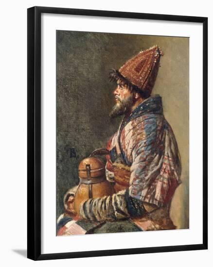 Portrait of a Kirgiz Man-Vasilij Vereshchagin-Framed Giclee Print