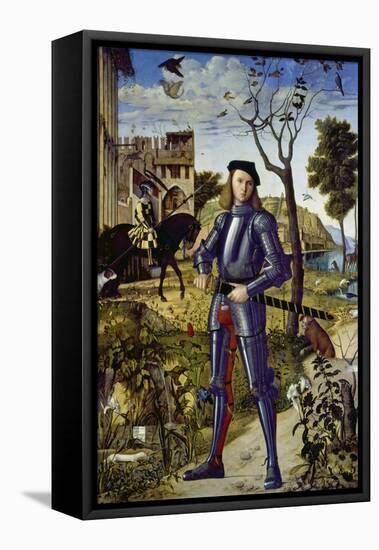 Portrait of a Knight, 1510-Vittore Carpaccio-Framed Stretched Canvas