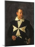 Portrait of a Knight of Malta, Possibly Fra Antonio Martelli, 1607-08-Caravaggio-Mounted Giclee Print