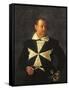 Portrait of a Knight of Malta, Possibly Fra Antonio Martelli, 1607-08-Caravaggio-Framed Stretched Canvas