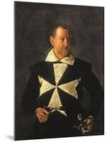 Portrait of a Knight of Malta, Possibly Fra Antonio Martelli, 1607-08-Caravaggio-Mounted Giclee Print