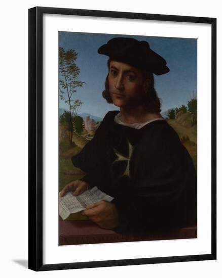 Portrait of a Knight of Rhodes, 1514-Franciabigio-Framed Giclee Print