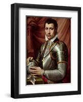 Portrait of a Knight of the Order of St. Stephen-Michele Di Ridolfo Tosini-Framed Giclee Print