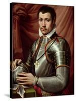 Portrait of a Knight of the Order of St. Stephen-Michele Di Ridolfo Tosini-Stretched Canvas