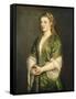 Portrait of a Lady, 1555-Titian (Tiziano Vecelli)-Framed Stretched Canvas