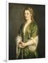 Portrait of a Lady, 1555-Titian (Tiziano Vecelli)-Framed Art Print